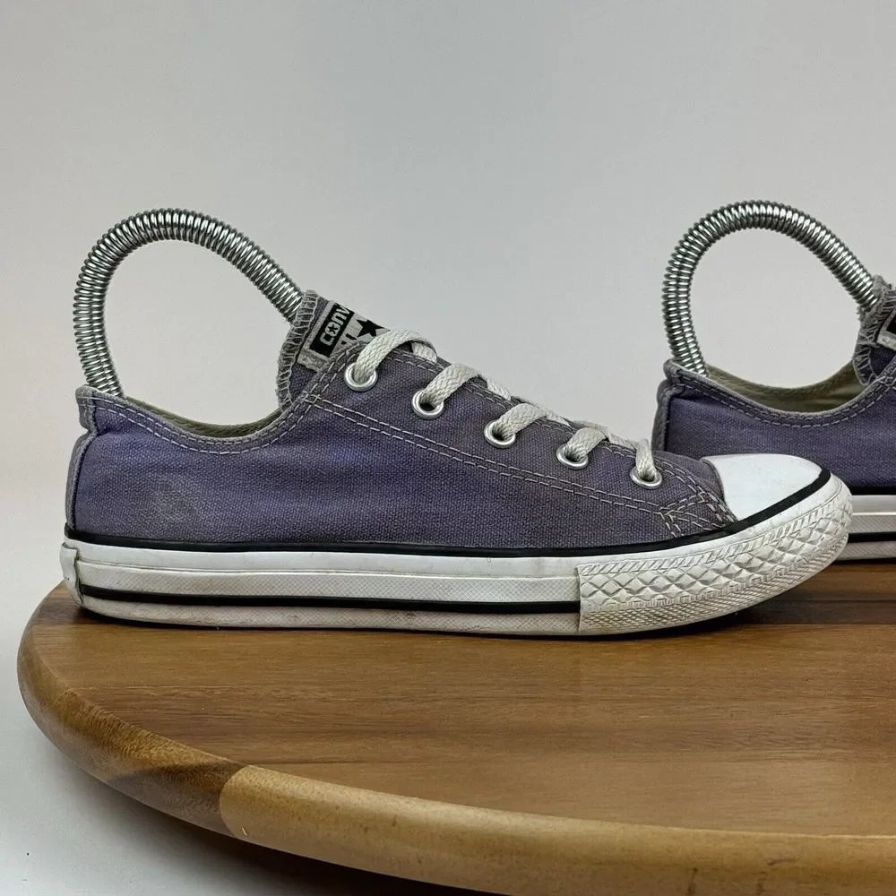 Big Kids Girls Converse Chuck All Star Purple Low Casual Sneakers Shoes Size 3 Y